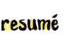 resume button